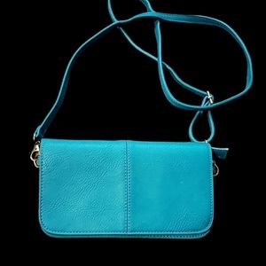 Joy Susan Turquoise Crossbody Bag
